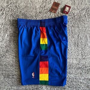 Men’s Denver Nuggets Shorts, Mitchell & Ness, Swingman 91-92, NWT